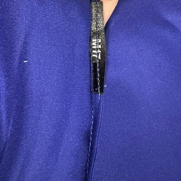 Haider Ackermann Shawl Collar Tunic Blouse size FR 34 Cobalt Blue Silk Satin - Picture 11 of 12